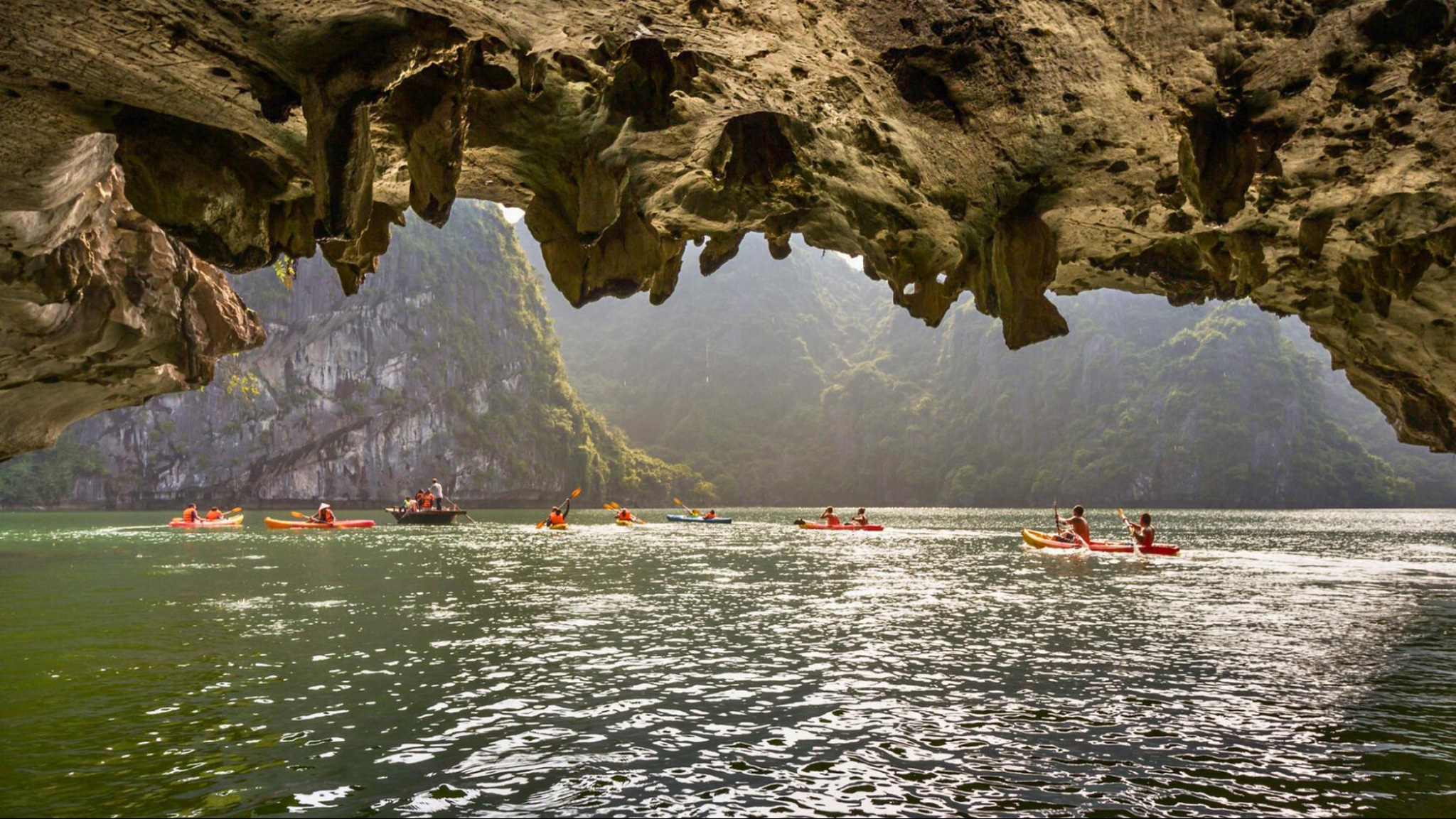 Kayaking in the Dark and Light Cave offers a thrilling and immersive experience in nature